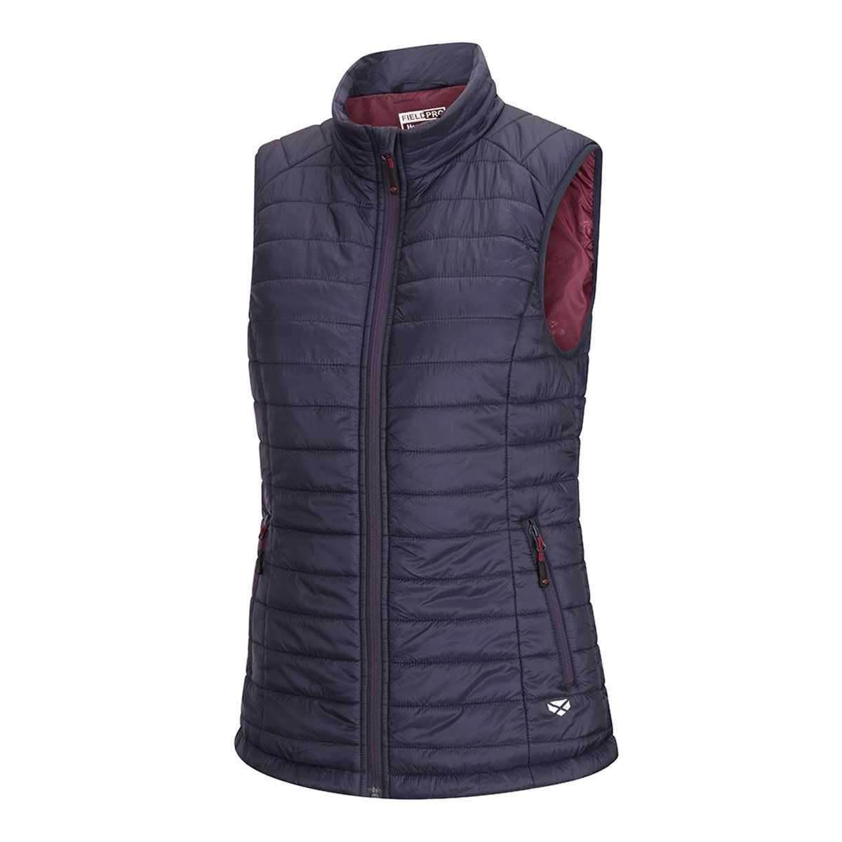 Navy/Merlot Hoggs Of Fife Womens Kingston Rip-Stop Gilet