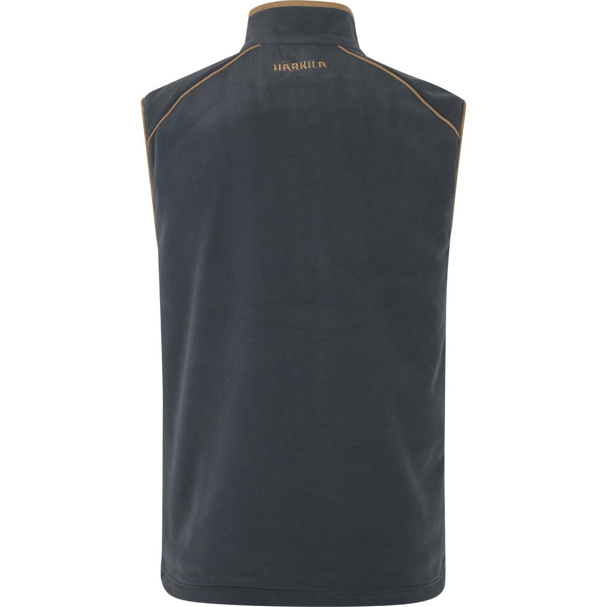 Dark Navy Harkila Mens Sandhem 200 Waistcoat back