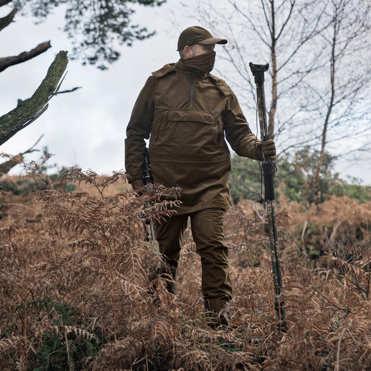 Pine Green Melange Seeland Mens Avail Smock Lifestyle
