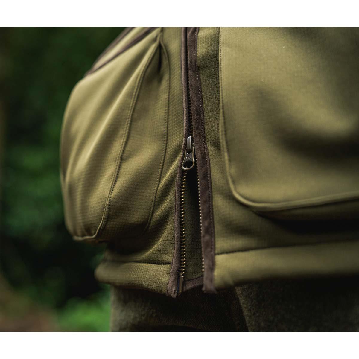 Light Pine Seeland Womens Wenlock FayeShooting Jacket Front Detail