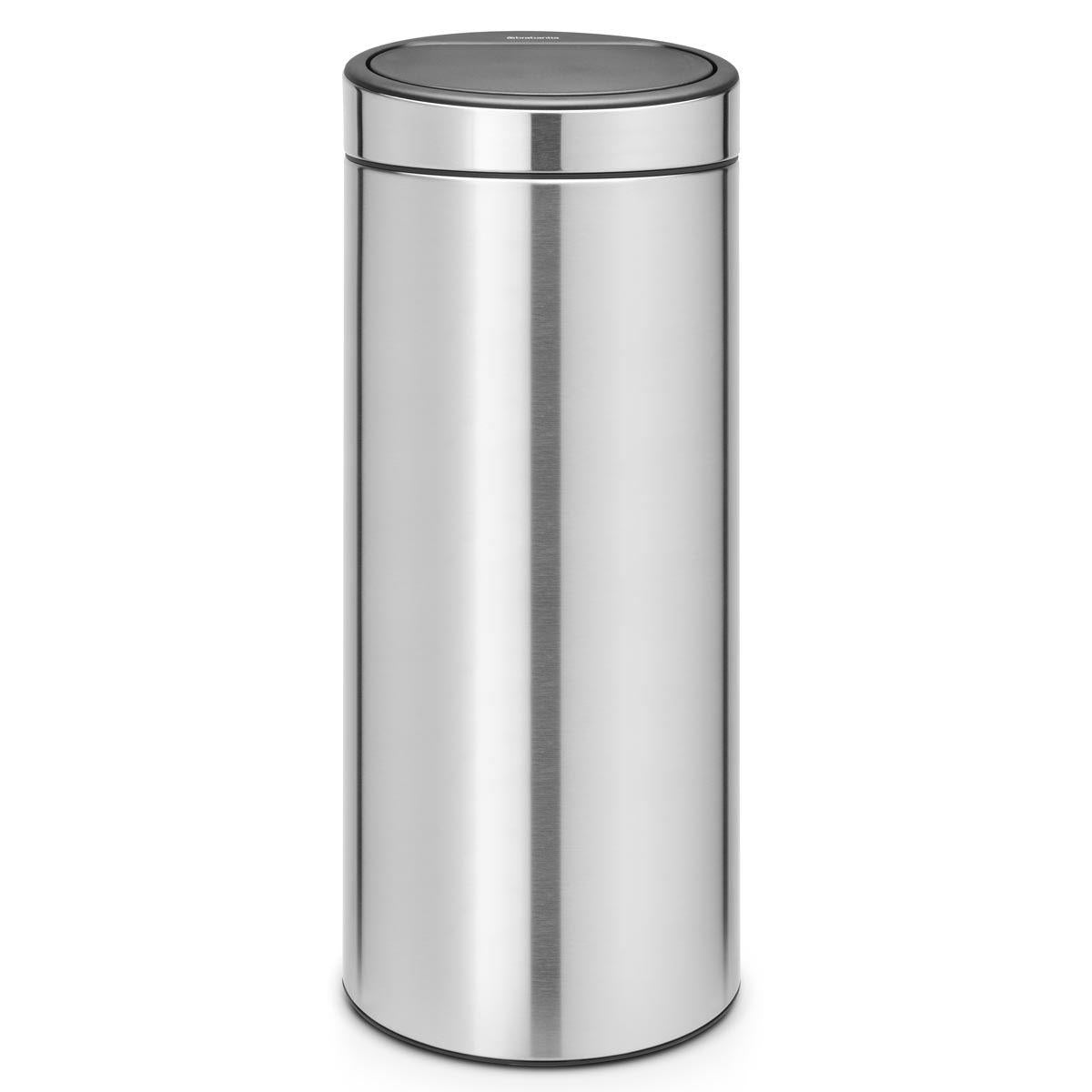 Matt Steel Fingerprint Proof Brabantia Touch Bin New 30 Litre