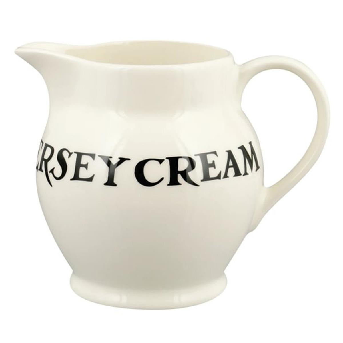 Emma Bridgewater Black Toast Jersey Cream Half Pint Jug