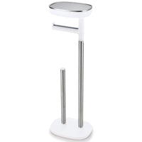 White  Joseph Joseph EasyStore Butler Standing Toilet Paper Holder