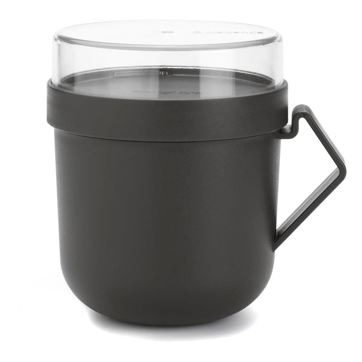 Dark Grey Brabantia Make & Take Soup Mug