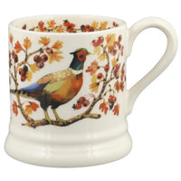 Emma Bridgewater Autumn Garden Birds Pheasant in Hawthorn Half Pint Mug