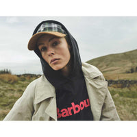 Navy Barbour Womens Hartland Hoodie Lifestyle Details