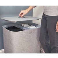 Grey  Joseph Joseph Tota 90-Litre Laundry Separation Basket lid