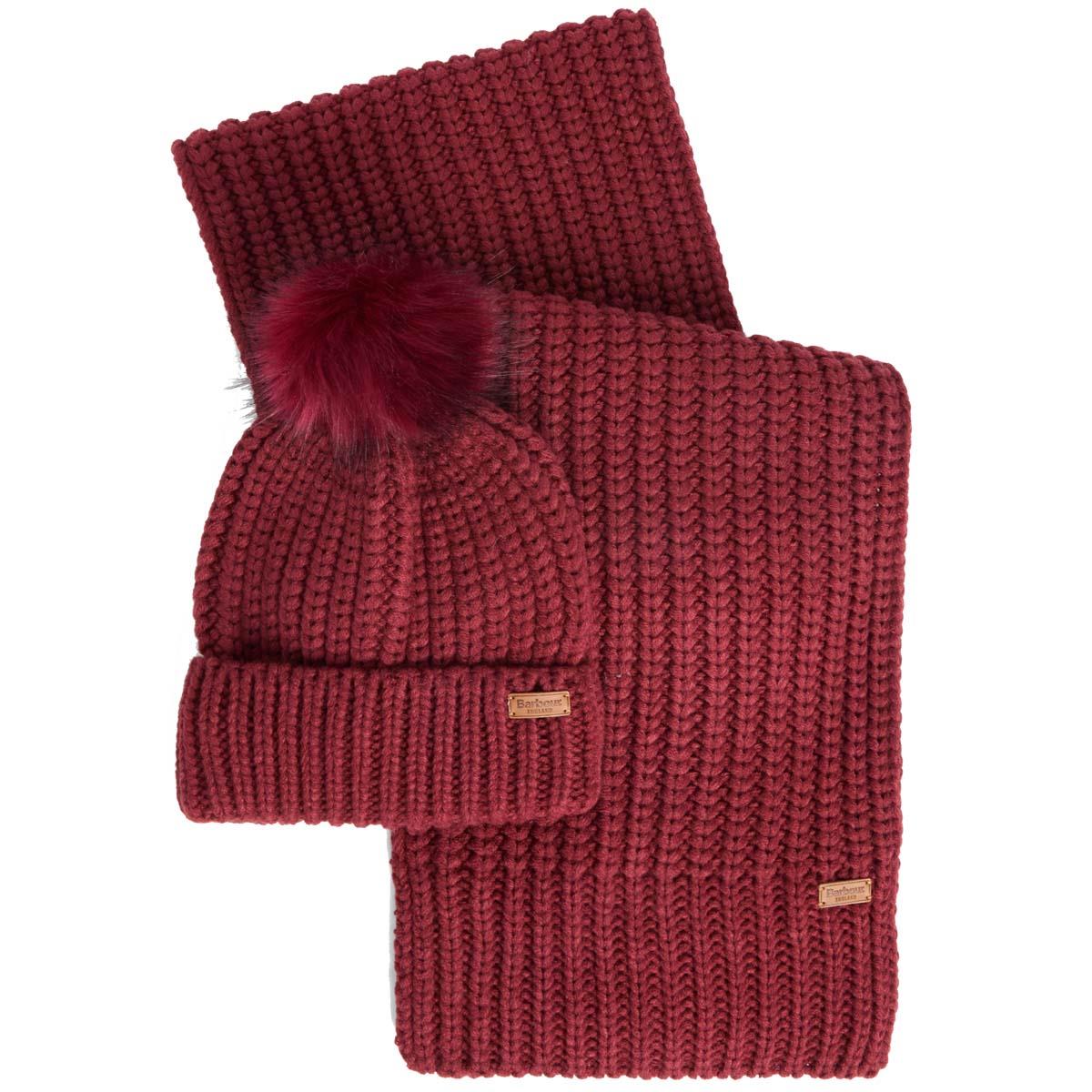 Barbour Womens Saltburn Beanie & Scarf Set