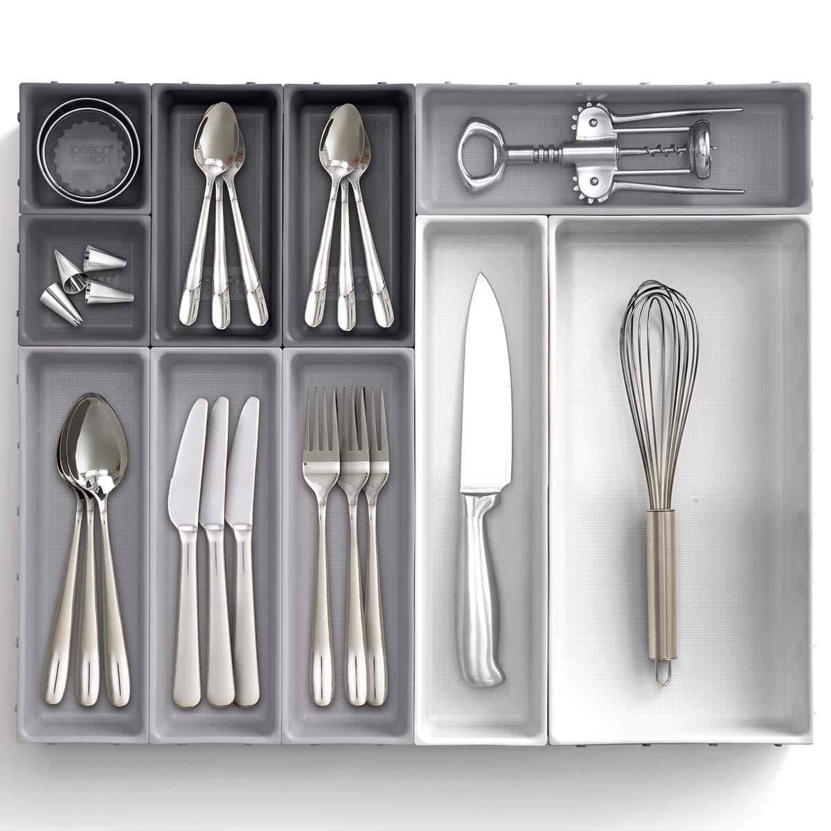 Joseph Joseph Blox 10 Piece Drawer Organiser Set With Cutlery