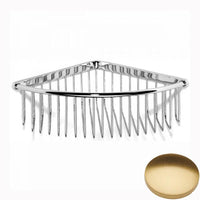 Brushed Gold Gloss Samuel Heath Corner Shower Basket N158