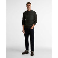 Barbour Mens Mineral Tartan Crew Jumper