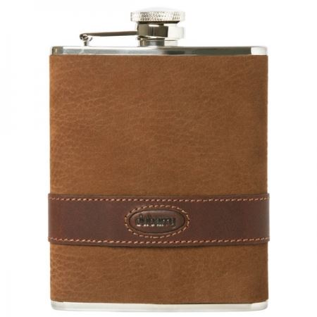 Walnut Dubarry Rugby Leather Hip Flask