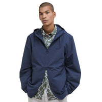 Dark Denim Barbour Mens Newhill Showerproof Jacket Front