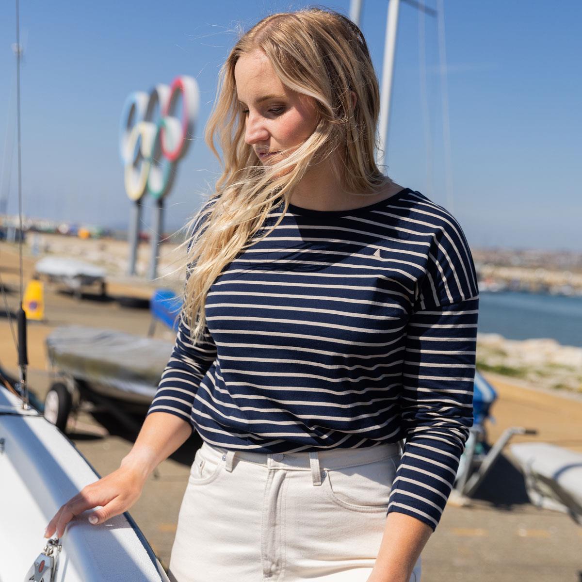 Musto Womens Original Long Sleeve Stripe Tee