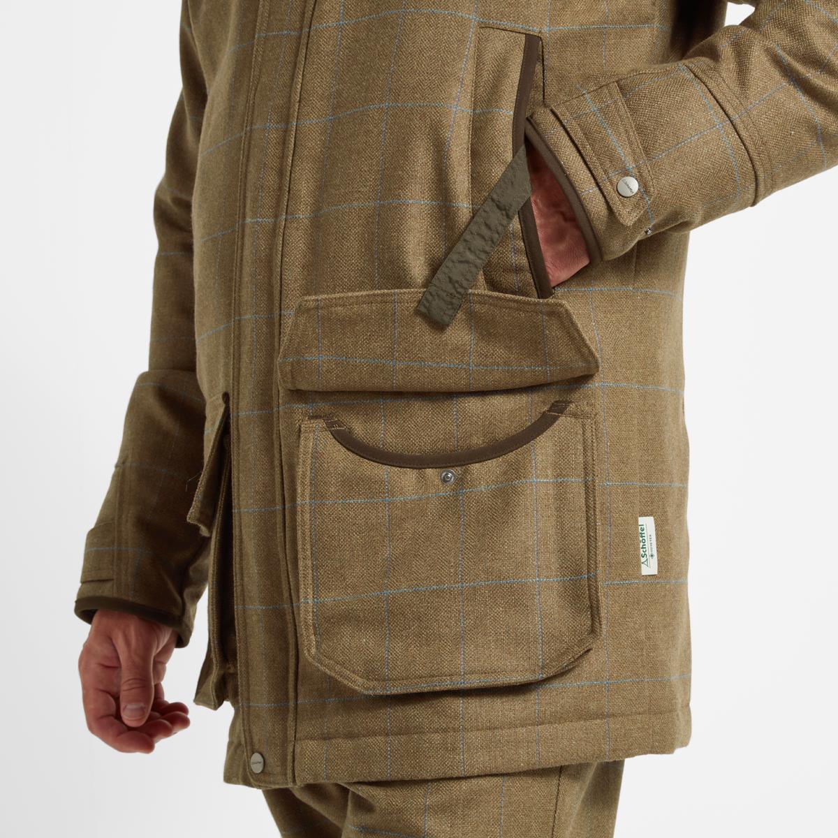 Schoffel Mens Ptarmigan Tweed Classic Coat Outer Model