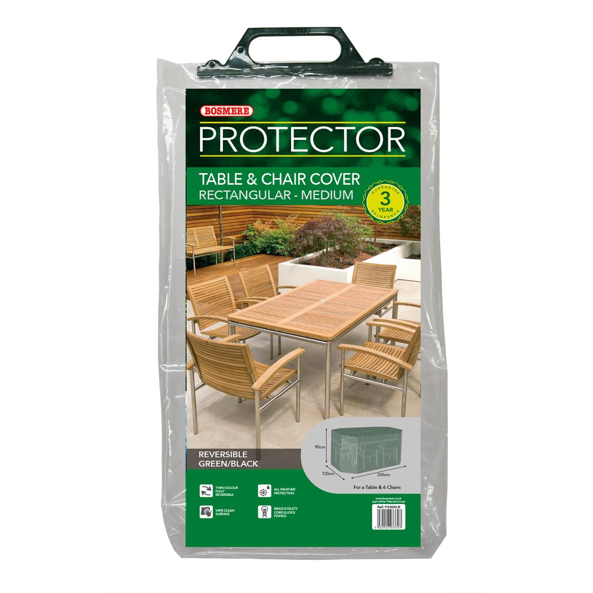 Bosmere Protector Rectangular Patio Set Cover 6 Seater P330XLR