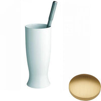 Brushed Gold Matt Samuel Heath Fairfield Toilet Brush Set N9549