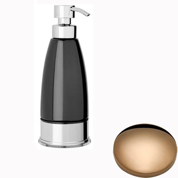 Samuel Heath Style Moderne Freestanding Black Ceramic Liquid Soap Dispenser N6666B