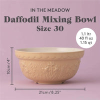 Mason Cash In The Meadow Mixing Bowl Size 30 Daffodil INFO
