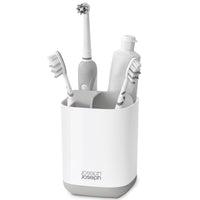 Grey/White Joseph Joseph EasyStore Toothbrush Holder In Use