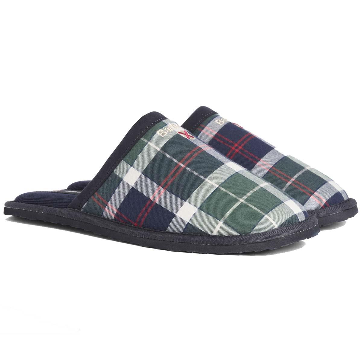 Barbour Mens Everitt Tartan Mule Slipper