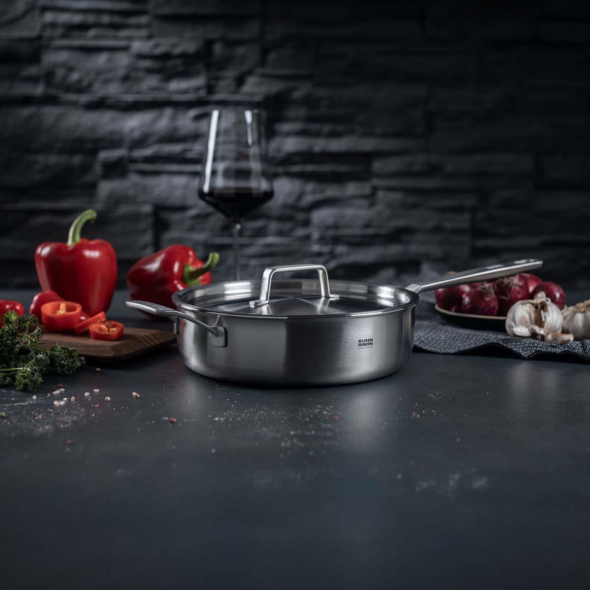Kuhn Rikon Culinary Fiveply Saute Pan Uncoated