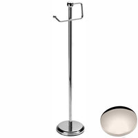 Polished Nickel Samuel Heath Freestanding Toilet Roll Holder L228