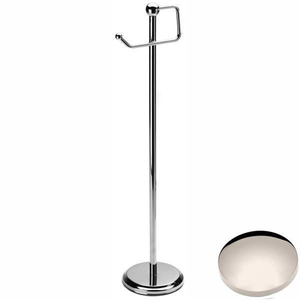 Polished Nickel Samuel Heath Freestanding Toilet Roll Holder L228