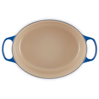 Le Creuset Signature Cast Iron Oval Casserole 31cm Lapis Interior