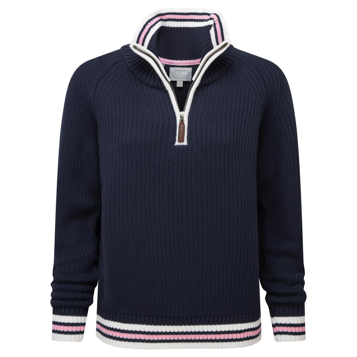 Navy Schoffel Womens Havelet 1/4 Zip Jumper