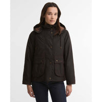 Rustic/Muted Barbour Womens Georgette Wax Jacket Front