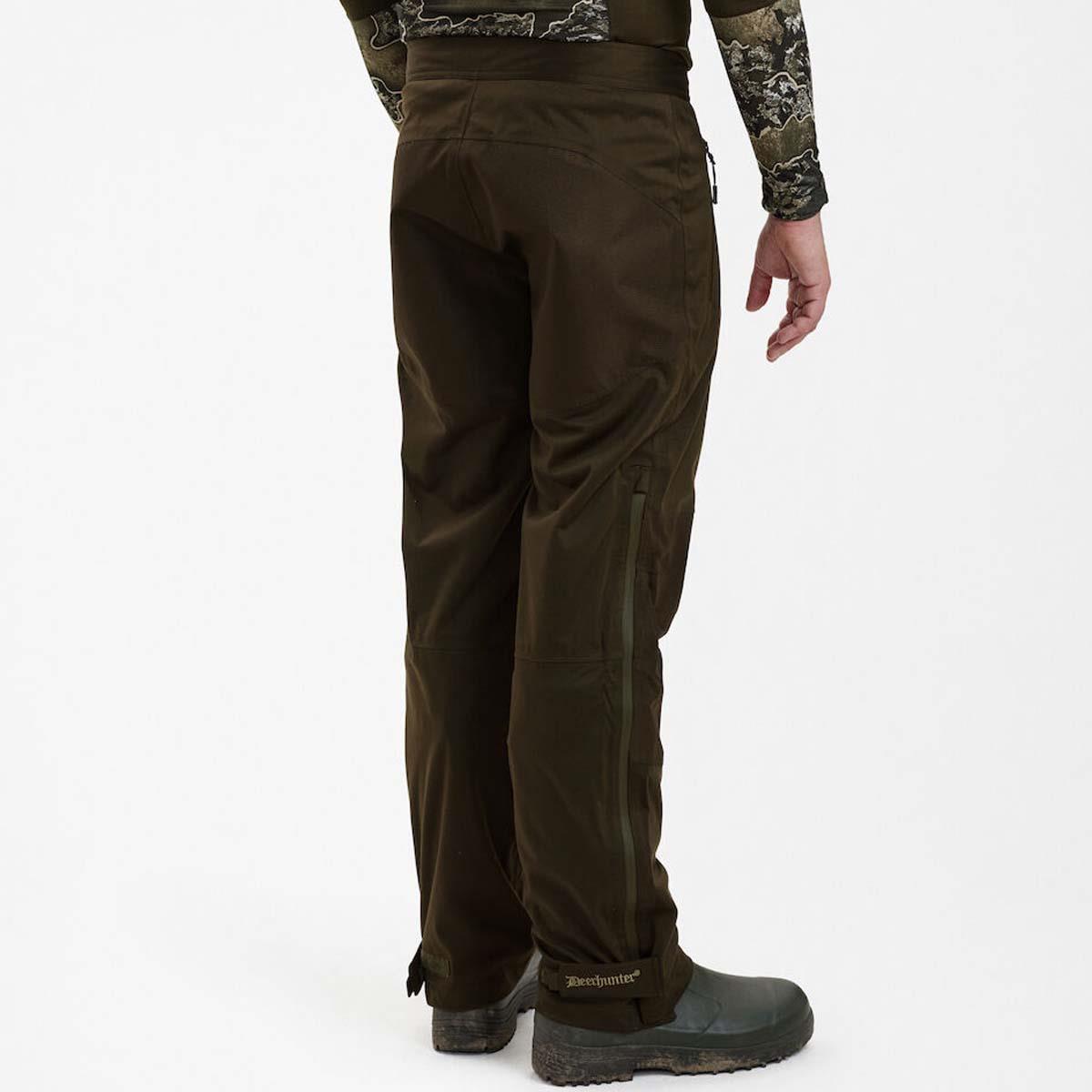 Palm Green Deerhunter Mens Excape Rain Trousers on model back
