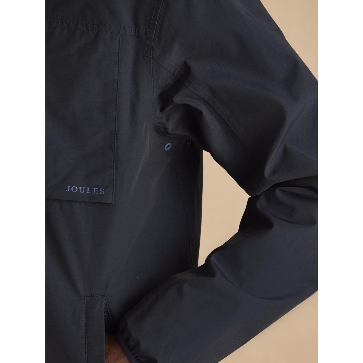 Navy Joules Mens Ayston Lightweight Waterproof Coat Underarm
