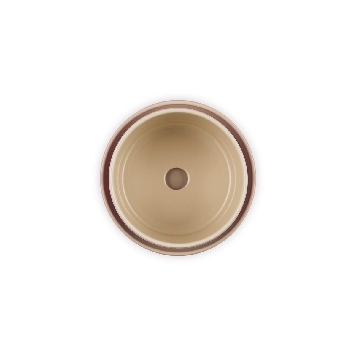 Le Creuset Stoneware Herb Planter with Tray drainage hole