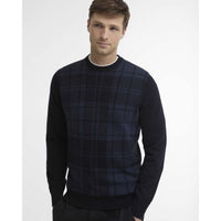 Barbour Mens Mineral Tartan Crew Jumper