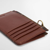 Brown/Classic Barbour Womens Alder Leather Card Holder Slots