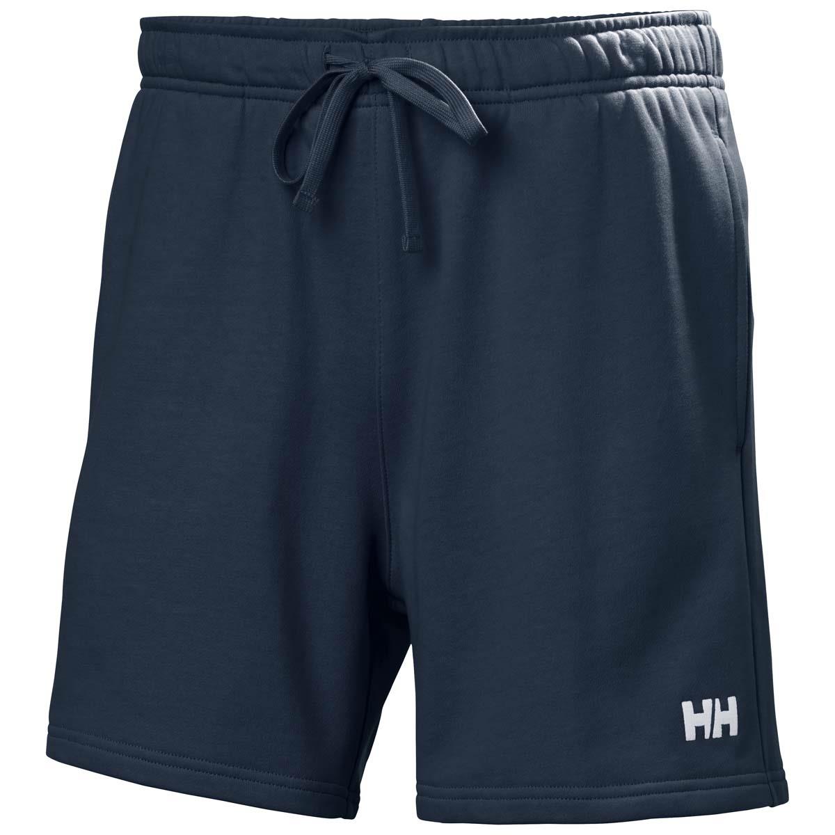 Navy Helly Hansen Mens Terry Loop 6" Shorts