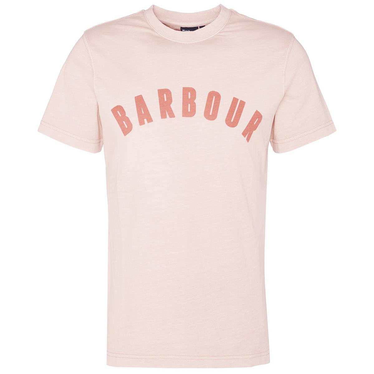 Pink Barbour Mens Terra Dye T-Shirt
