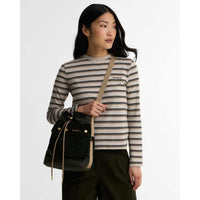 Barbour Womens Wax Mia Drawstring Tote Bag