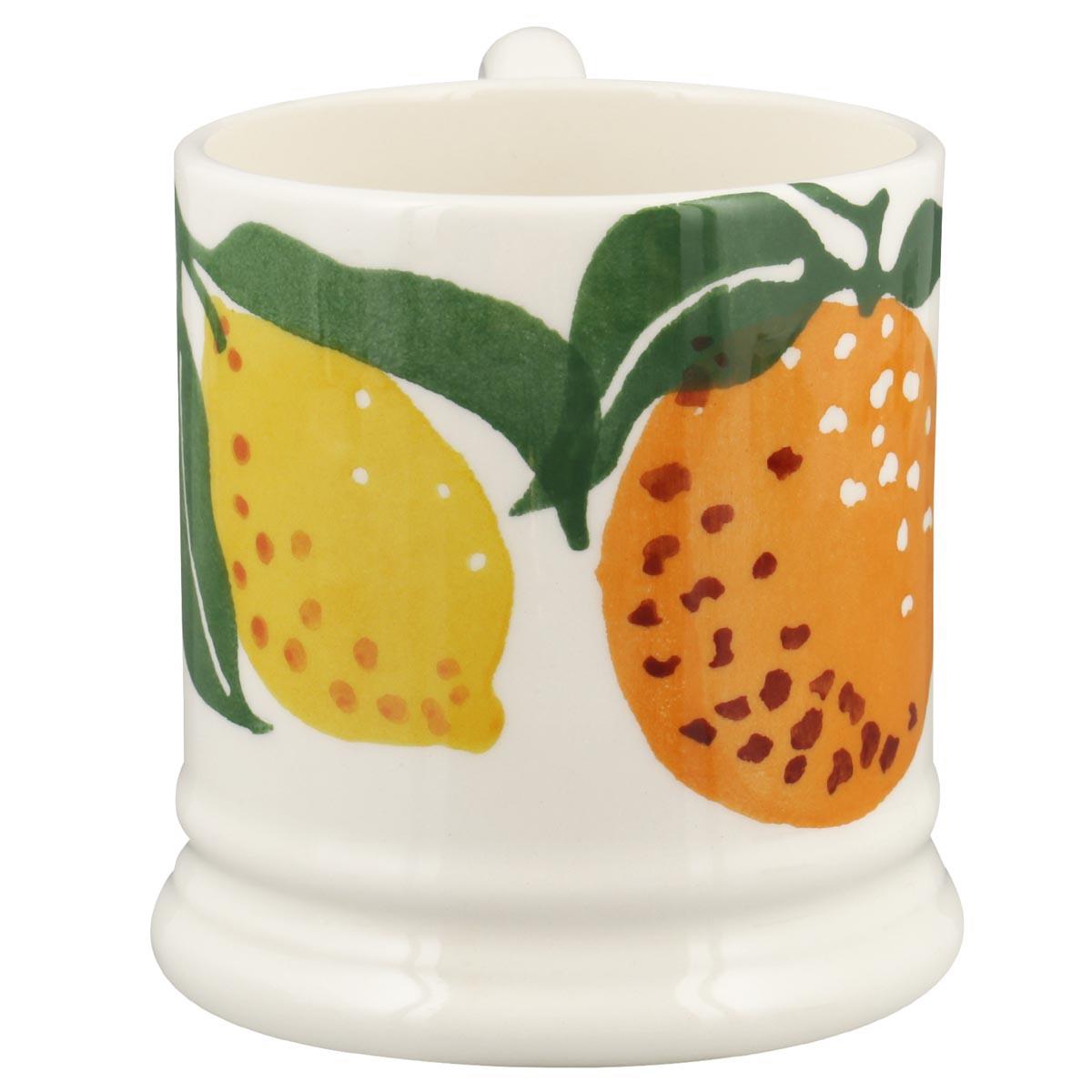 Emma Bridgewater Oranges & Lemons Half Pint Mug Front View