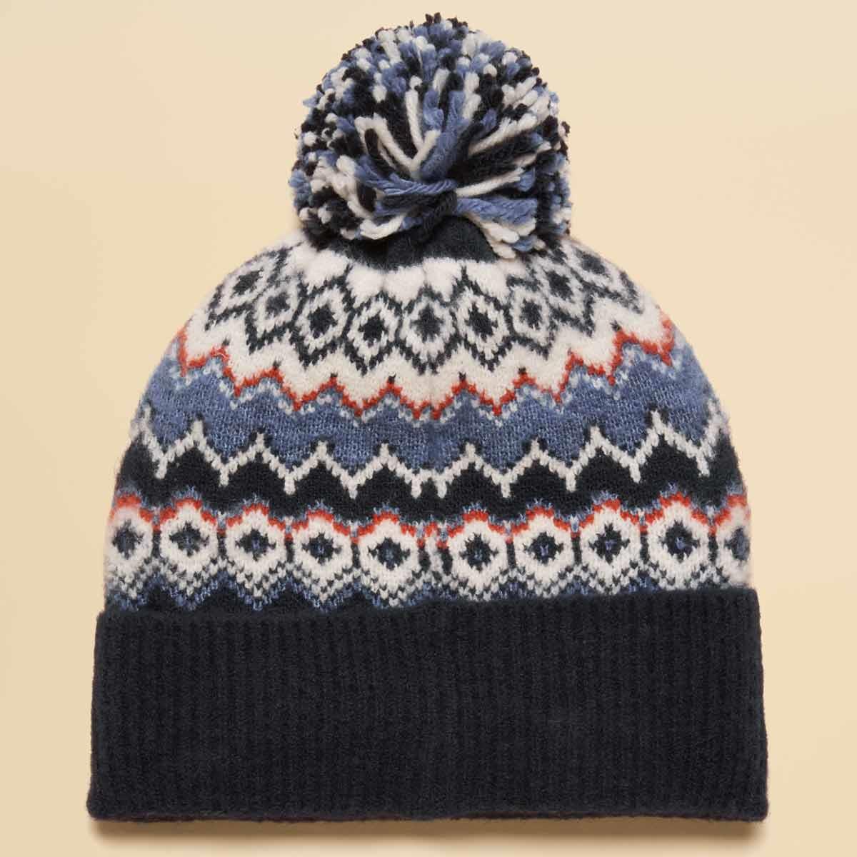 Joules Womens Kara Fairisle Bobble Hat