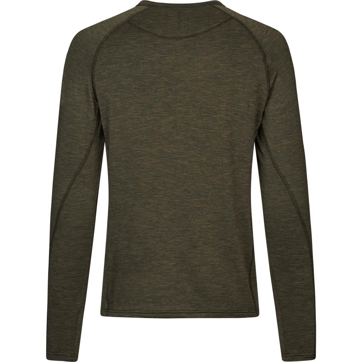 Pine Green Melange Seeland Mens Peak T-Shirt Back