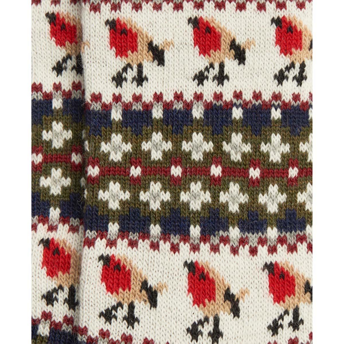 Olive Barbour Womens Robin Fair Isle Sock detail