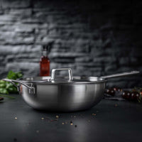 Kuhn Rikon Culinary Fiveply Wok With Lid and Helper LS4