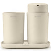 Soft Beige Brabantia Bathroom Accessory Set Of 3