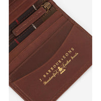Brown/Classic Barbour Mens Colwell Small Billfold Wallet Inner