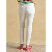 White Joules Womens Skinny Jeans On Model Rear