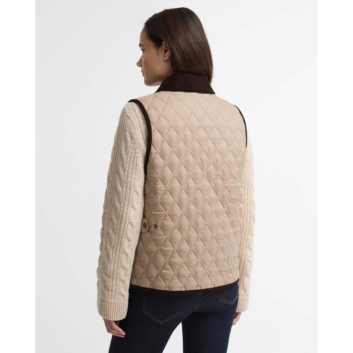 Light Trench/Muted Barbour Womens Darwen Quilted Gilet BACK