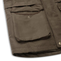 Olive Green Hoggs Of Fife Mens Kincraig Field Jacket Pocket
