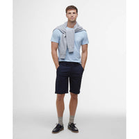 Navy Barbour Mens Smart Chino Short on model
